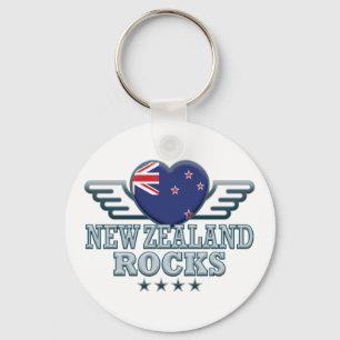 New Zealand Rocks v2 Keychain