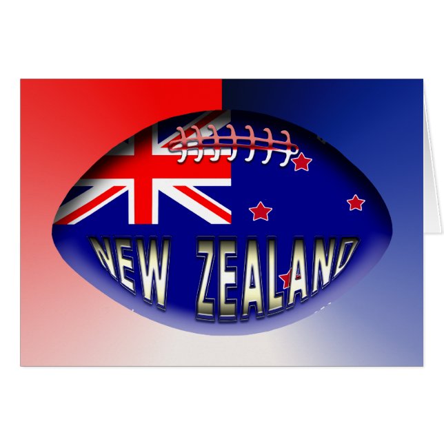 New Zealand Rugby Ball (Front Horizontal)