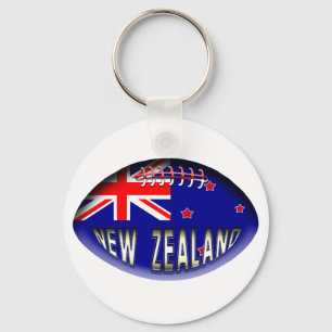 New Zealand Rugby Ball Keychain