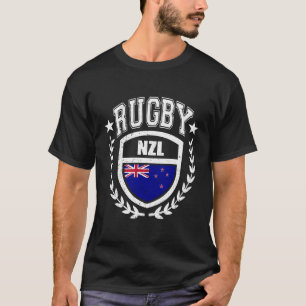 New Zealand Rugby Gear New Zealand Flag Vintage Sp T-Shirt