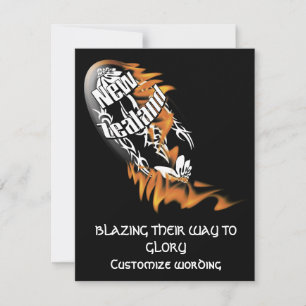 New Zealand rugby invitations template