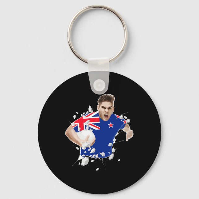 New Zealand Rugby Jersey 2021 New Zealand Rugby  Keychain (Front)