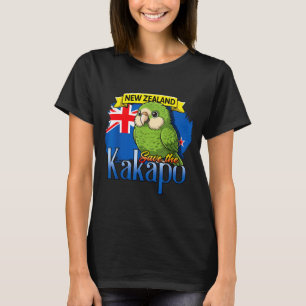 New zealand save the kakapo adorable cute bird T-Shirt