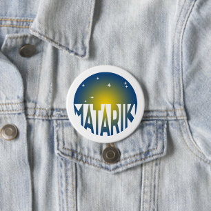 New Zealand Seven Sisters Maori MATARIKI 2a 3 Inch Round Button