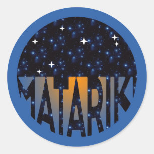 New Zealand Seven Sisters Maori MATARIKI 2c Classic Round Sticker