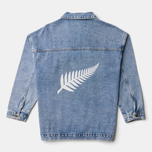 New Zealand Silver Fern  Denim Jacket (Back)