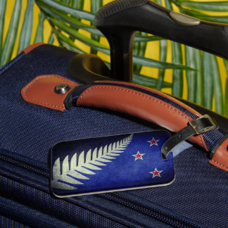 New Zealand Silver Fern Luggage Tag