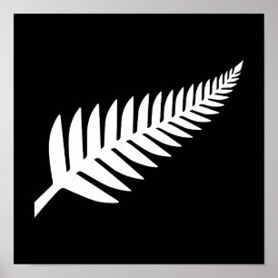 New Zealand Silver Fern  Poster