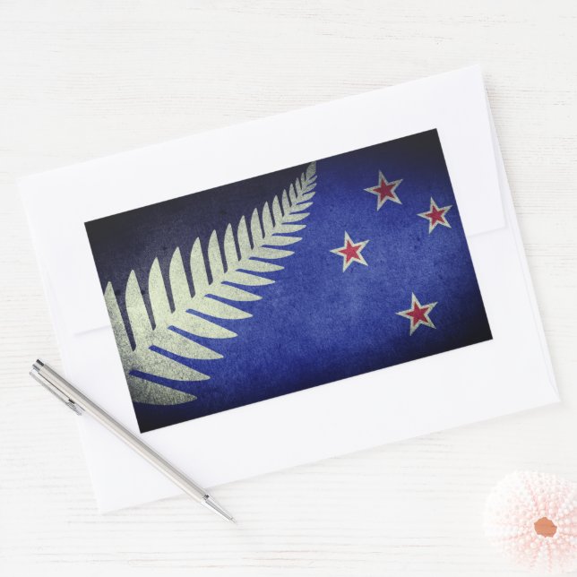 New Zealand Silver Fern  Sticker (Envelope)