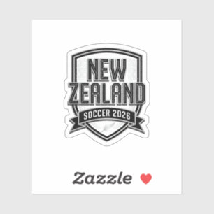 New Zealand Soccer 2026 Soccer Bold Country Typogr