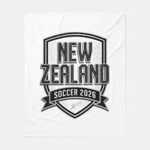 New Zealand Soccer 2026 Soccer Bold Country Typogr Fleece Blanket