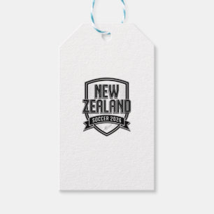New Zealand Soccer 2026 Soccer Bold Country Typogr Gift Tags