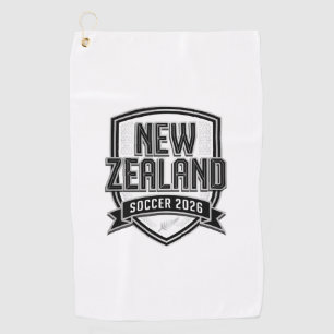 New Zealand Soccer 2026 Soccer Bold Country Typogr Golf Towel