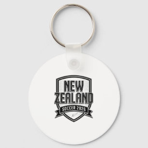 New Zealand Soccer 2026 Soccer Bold Country Typogr Keychain