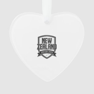 New Zealand Soccer 2026 Soccer Bold Country Typogr Ornament