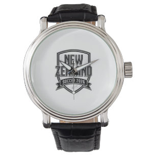 New Zealand Soccer 2026 Soccer Bold Country Typogr Watch