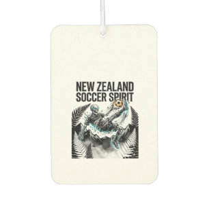 New Zealand Soccer Spirit Skeleton Striker Nations Air Freshener