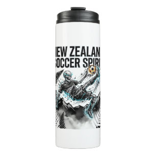 New Zealand Soccer Spirit Skeleton Striker Nations Thermal Tumbler