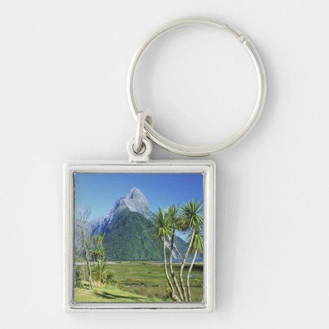 New Zealand, South Island,  Mitre Peak, Keychain (Front)