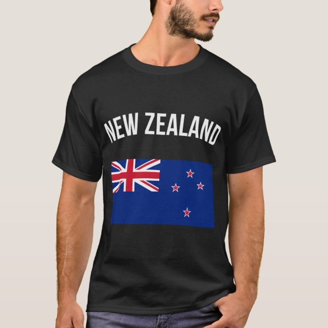 New Zealand Sports New Zealand Flag T-Shirt (Front)