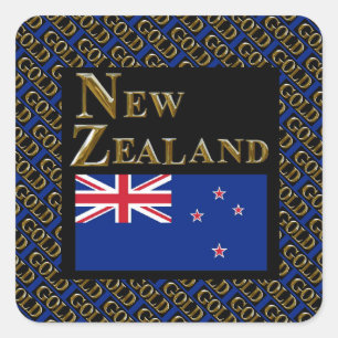 NEW ZEALAND SQUARE STICKER