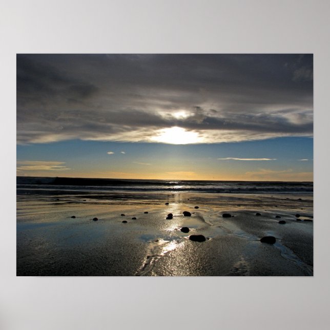 New Zealand Sunset Poster (Front)