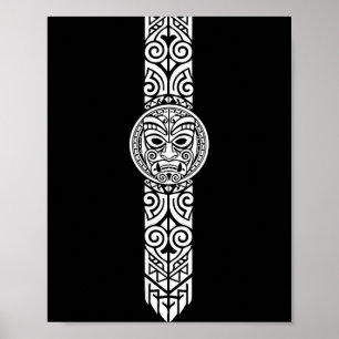 New zealand symbol haka culture proud maori tribal poster