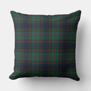 New Zealand Tartan Plaid Pattern Throw Pillow