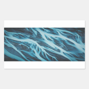 New Zealand Topography From Above Sticker