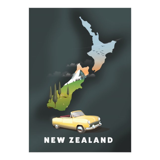 New Zealand Travel poster (Front)
