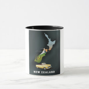 New Zealand Travel poster Mug