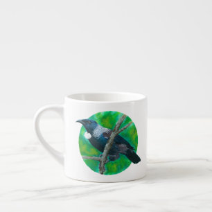 New Zealand Tui - Painting in acrylic Espresso Cup