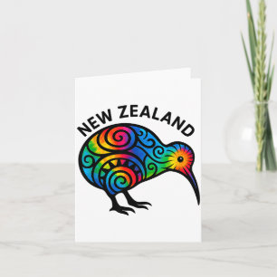 New Zealand Vacation, New Zealand Souvenirs, Kiwi  Card