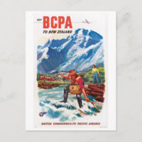 New Zealand Vintage Poster Restored