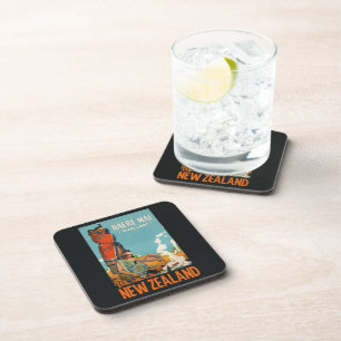 New Zealand vintage travel coasters