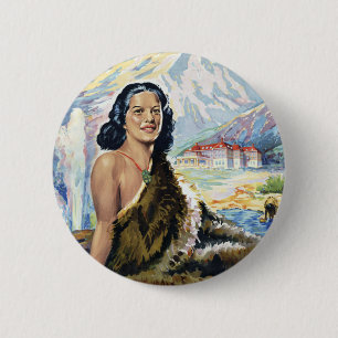 New Zealand: Wonderland of the Pacific 2 Inch Round Button