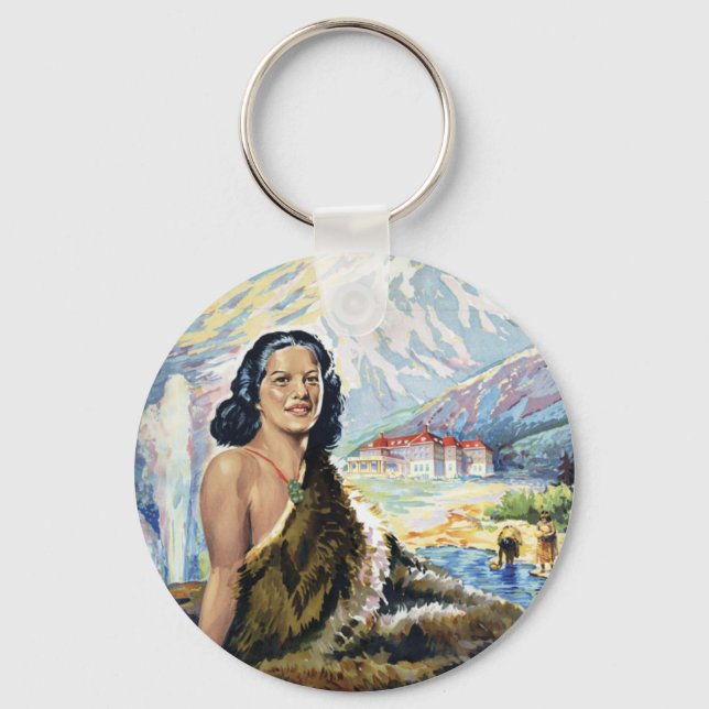 New Zealand: Wonderland of the Pacific Keychain (Front)