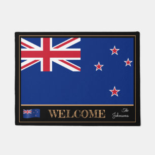 New Zealand & Zealand Flag house mat /rugby sports