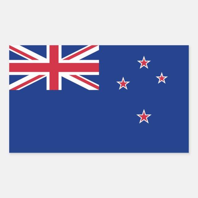 New Zealand/Zealander/Kiwi Flag Sticker (Front)