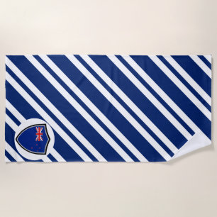 New Zealander flag beach towel