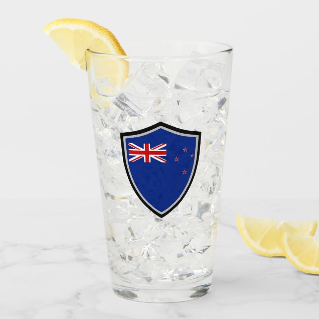 New Zealander flag Glass (Front Ice)