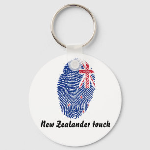 New Zealander touch fingerprint flag Keychain