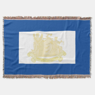 Newark city flag throw blanket