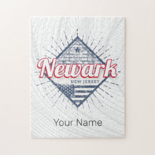 Newark City New Jersey United States Vintage USA Jigsaw Puzzle