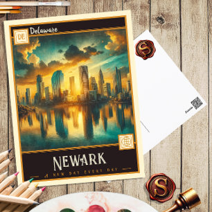 Newark, Delaware   Carte postale Vintage