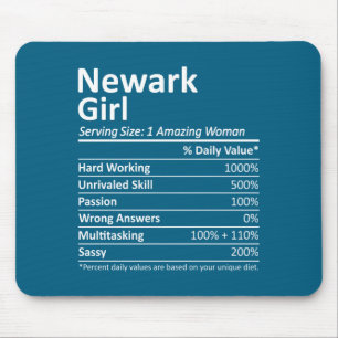 Newark Girl Nj New Jersey Funny City Home Roots _1 Mouse Pad