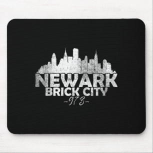 Newark New Jersey Nj Brick City Skyline  Mouse Pad
