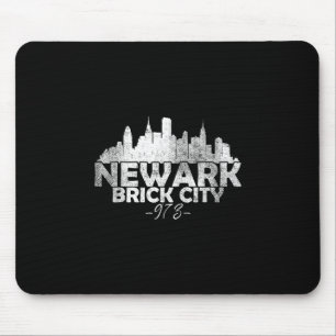 Newark New Jersey Nj Brick City Skyline  Mouse Pad