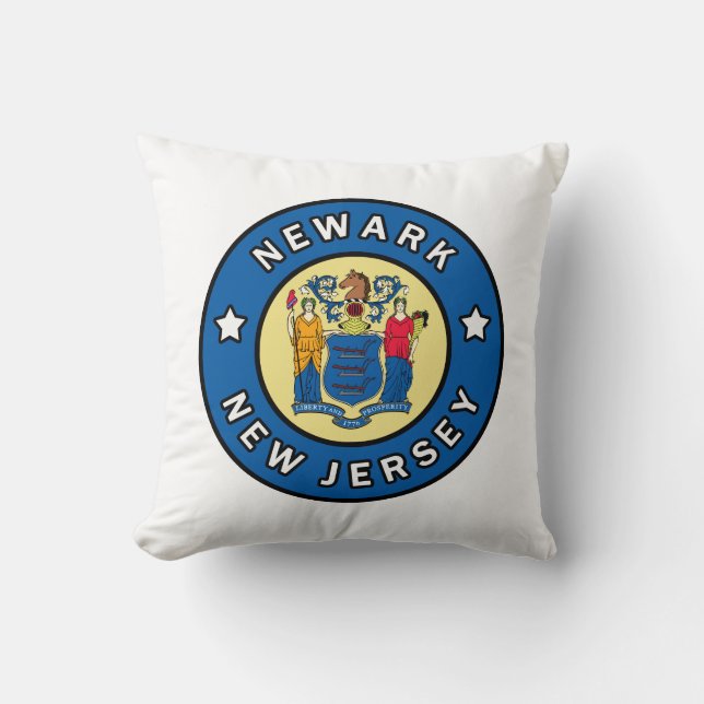 Newark New Jersey Throw Pillow (Front)