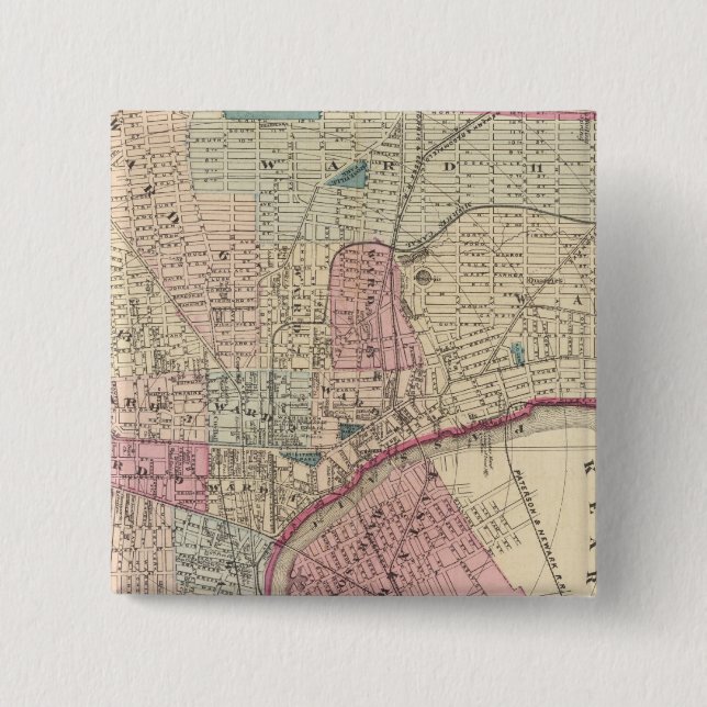 Newark, NJ 2 Inch Square Button (Front)